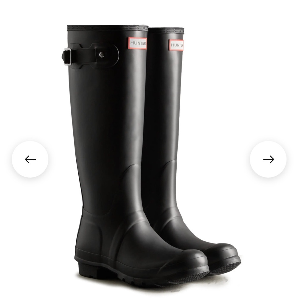 Hunter Rain Boots - tall, size 7 wide